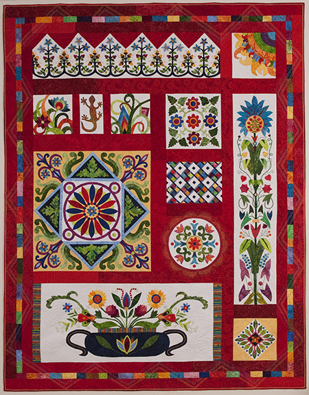 AAQG 2014 raffle quilt, Fiesta Mexico