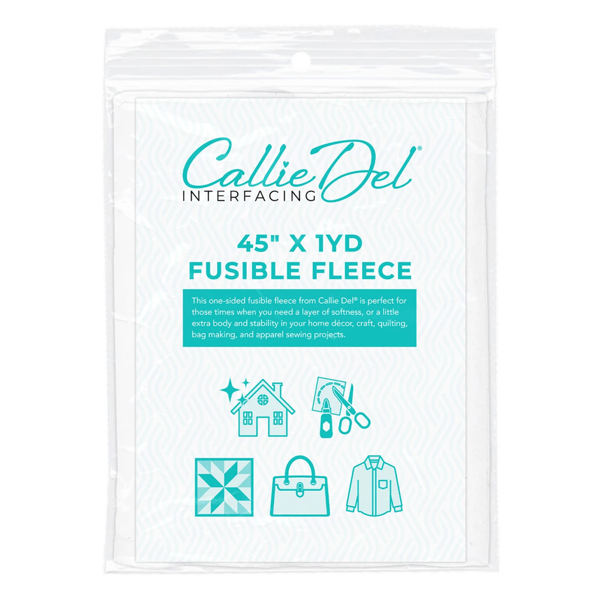 Fusible Fleece 1yd Package 45in x 1yd
