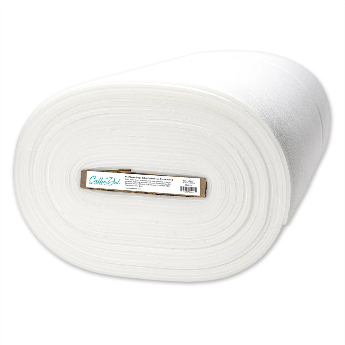 Non-Woven Single Sided Fusible Foam Tricot Covered 30in x 20yds