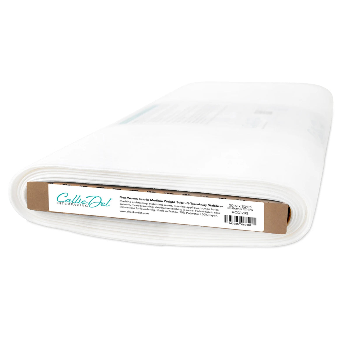 Non-Woven Sew-In Medium Weight Stitch-N and Tear-Away Stabilizer 20in x 30yds