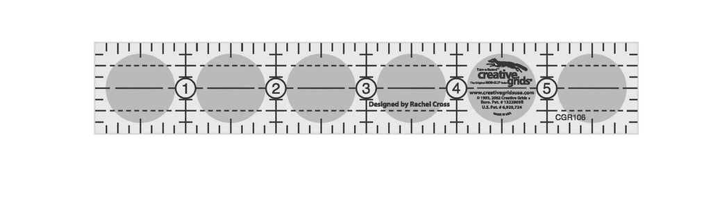 Creative Grids® Quilt Ruler 1in x 6in Rectangle