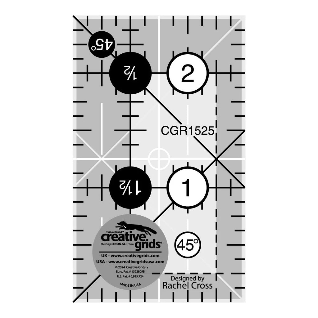 Creative Grids® Quilt Ruler 1-1/2in x 2-1/2in Rectangle