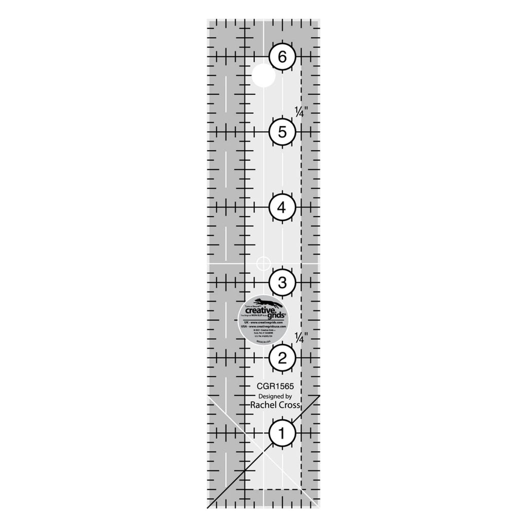 Creative Grids® Quilt Ruler 1-1/2in x 6-1/2in Rectangle