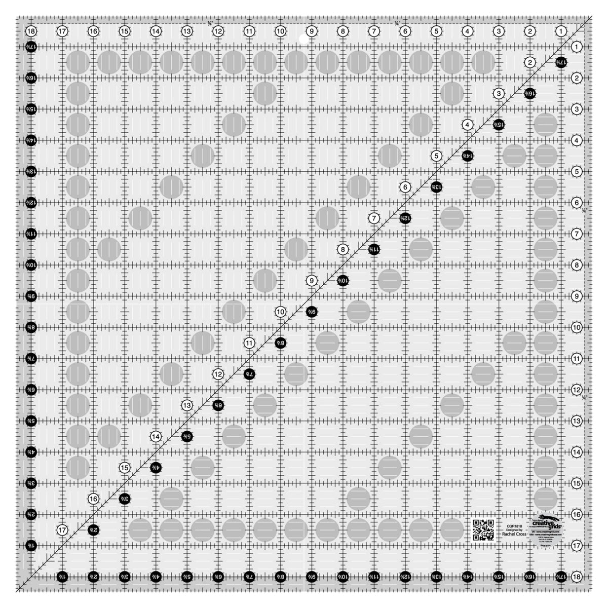Creative Grids® Quilt Ruler 18-1/2in Square
