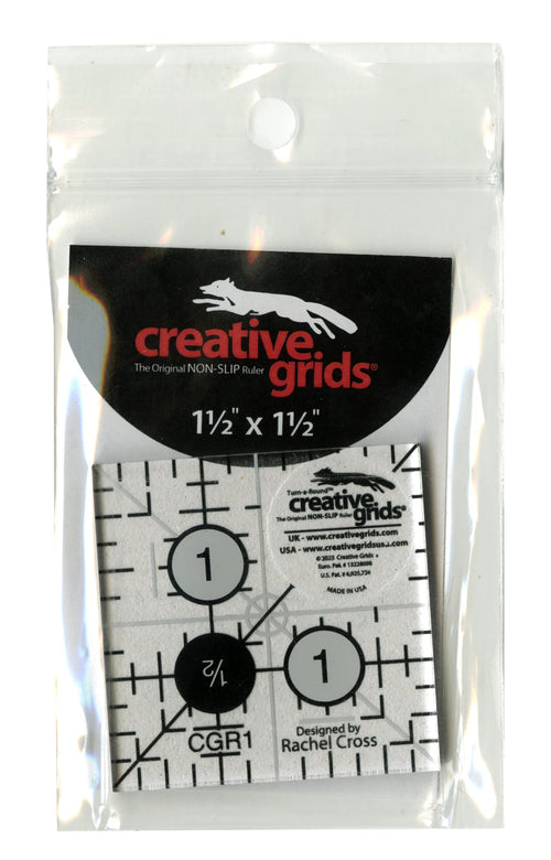 Creative Grids® Quilt Ruler 1-1/2in x 1-1/2in Square