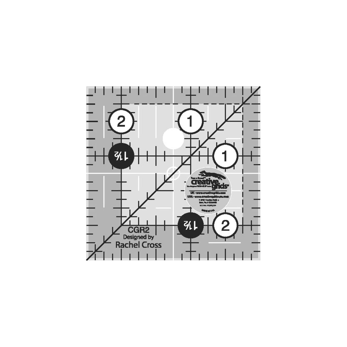 Creative Grids® Quilt Ruler 2-1/2in Square
