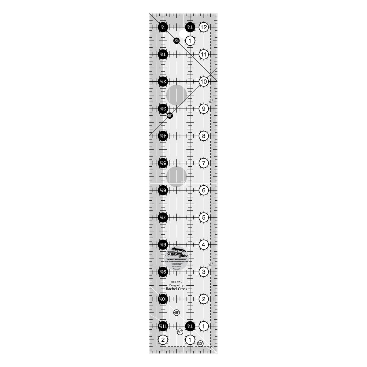Creative Grids® Quilt Ruler 2-1/2in x 12-1/2in Rectangle