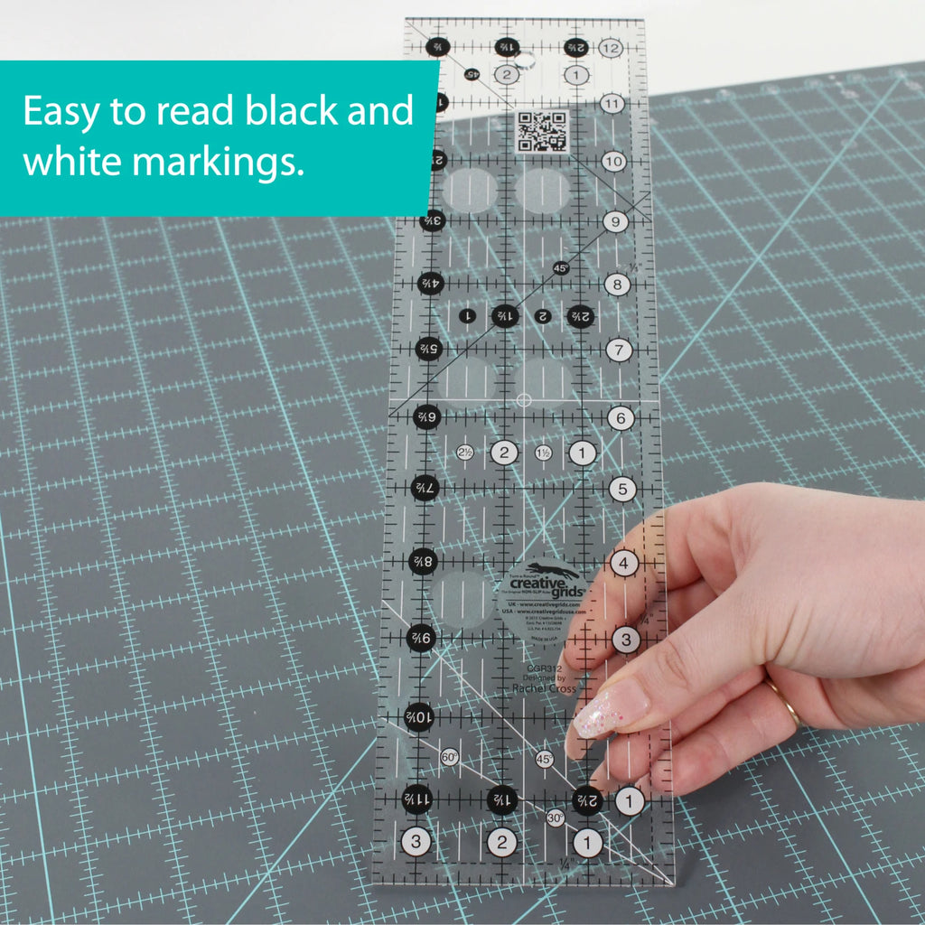 Creative Grids® Quilt Ruler 3-1/2in x 12-1/2in Rectangle