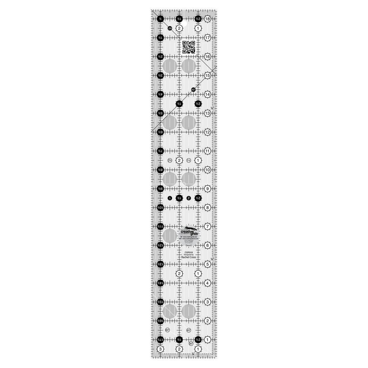 Creative Grids® Quilt Ruler 3-1/2in x 18-1/2in Rectangle