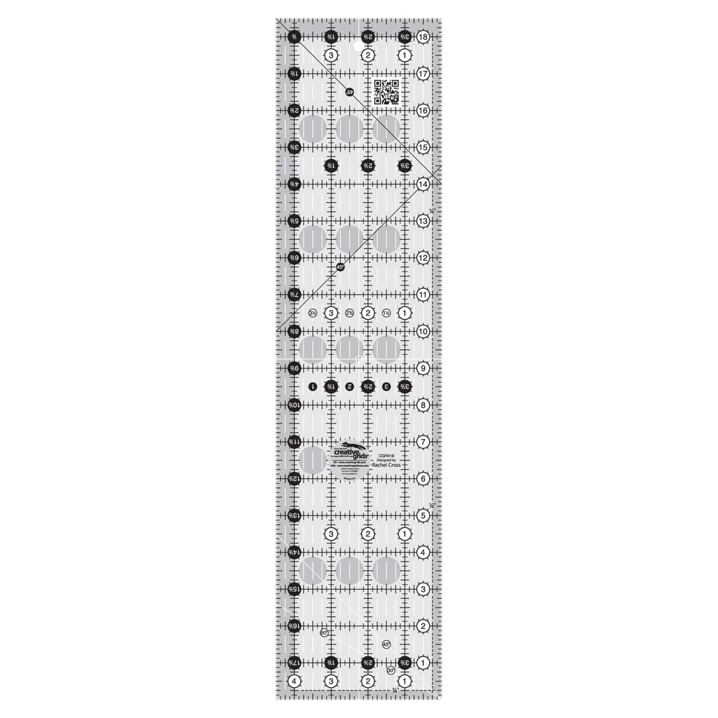 Creative Grids® Quilt Ruler 4-1/2in x 18-1/2in Rectangle