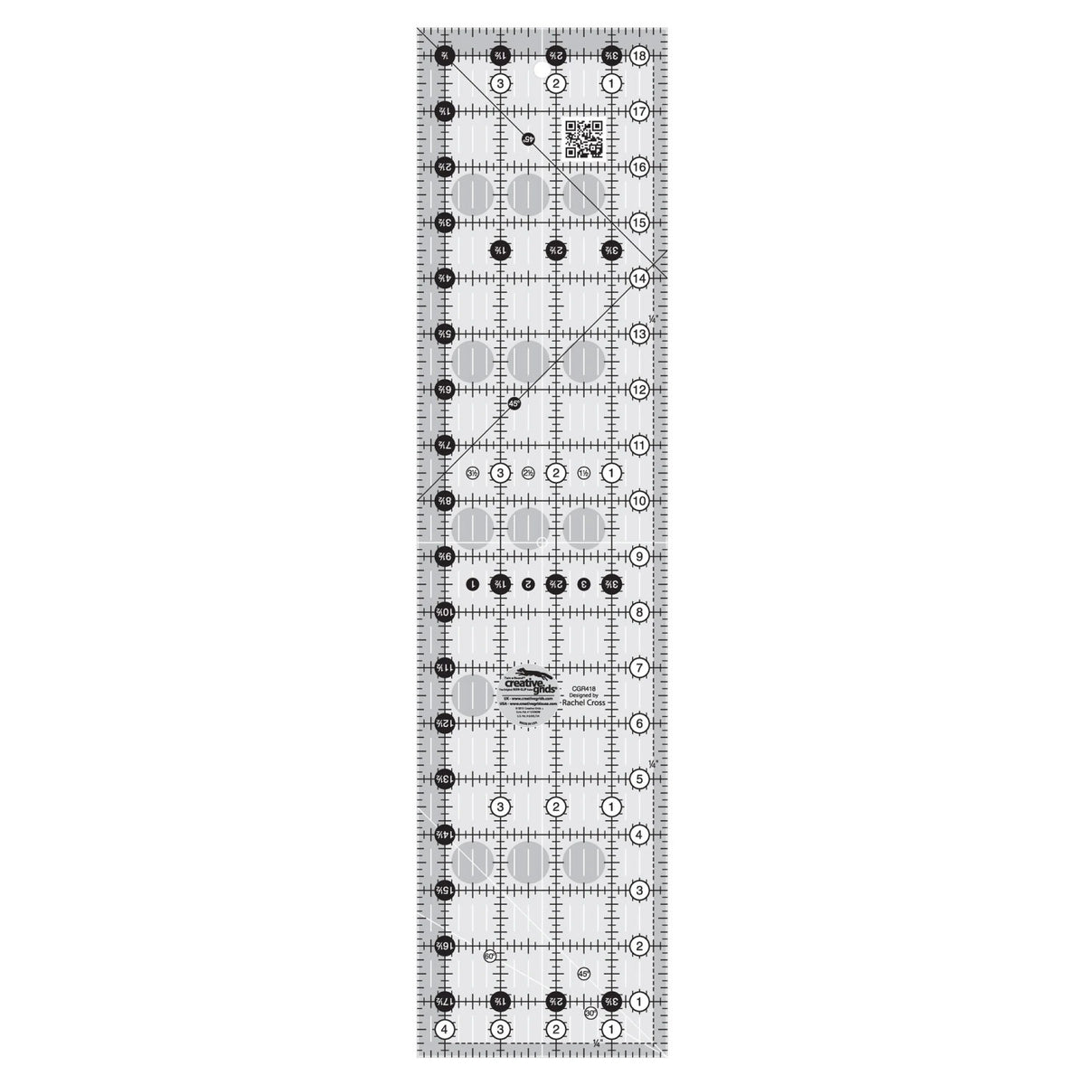 Creative Grids® Quilt Ruler 4-1/2in x 18-1/2in Rectangle