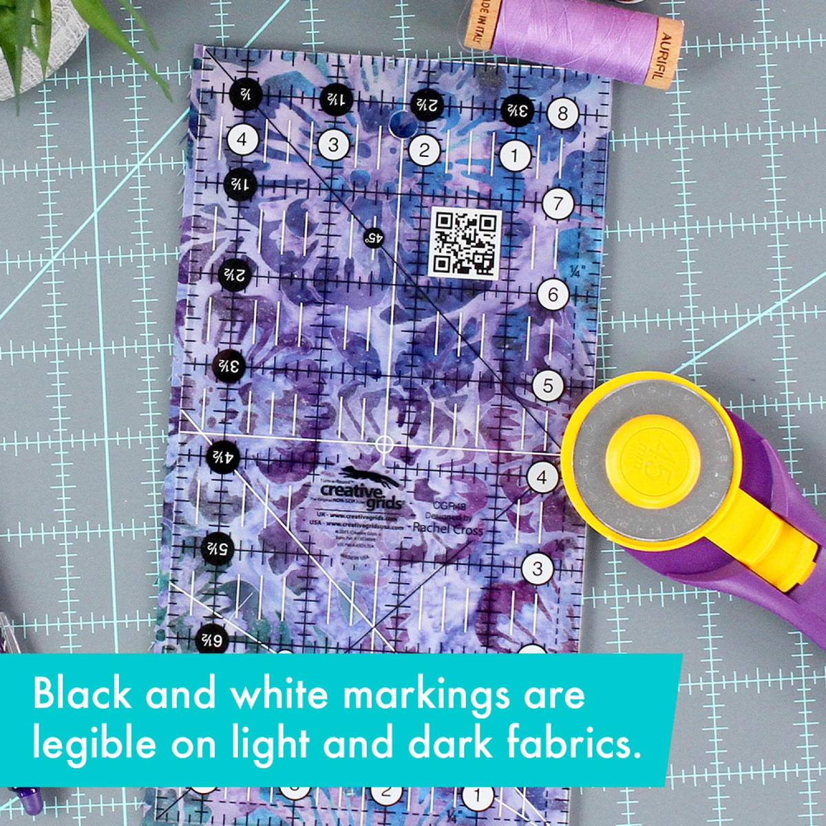 Creative Grids® Quilt Ruler 4-1/2in x 8-1/2in Rectangle