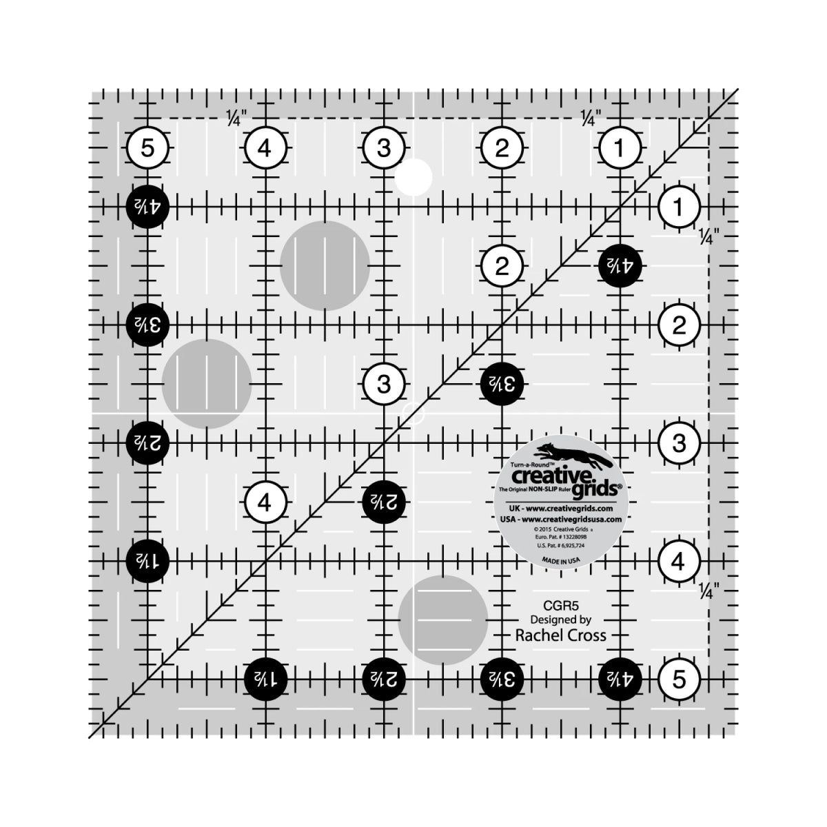 Creative Grids® Quilt Ruler 5-1/2in Square