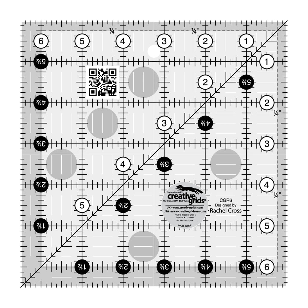 Creative Grids® Quilt Ruler 6-1/2in Square