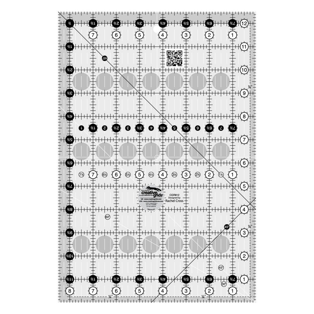 Creative Grids® Quilt Ruler 8-1/2in x 12-1/2in Rectangle