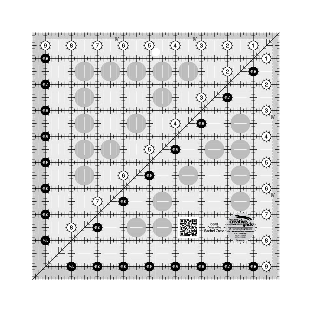 Creative Grids® Quilt Ruler 9-1/2in Square