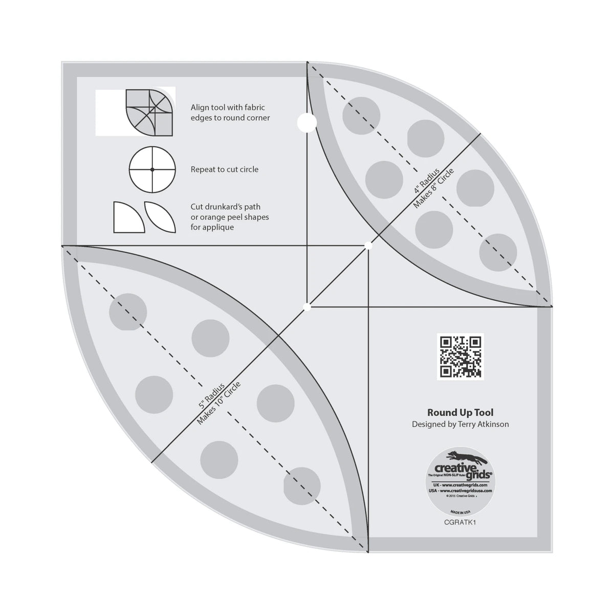 Creative Grids® Quilt Ruler Round Up Tool