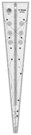 Creative Grids® Quilt Ruler 10 Degree Wedge