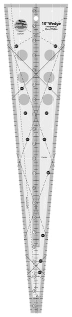 Creative Grids® Quilt Ruler 10 Degree Wedge