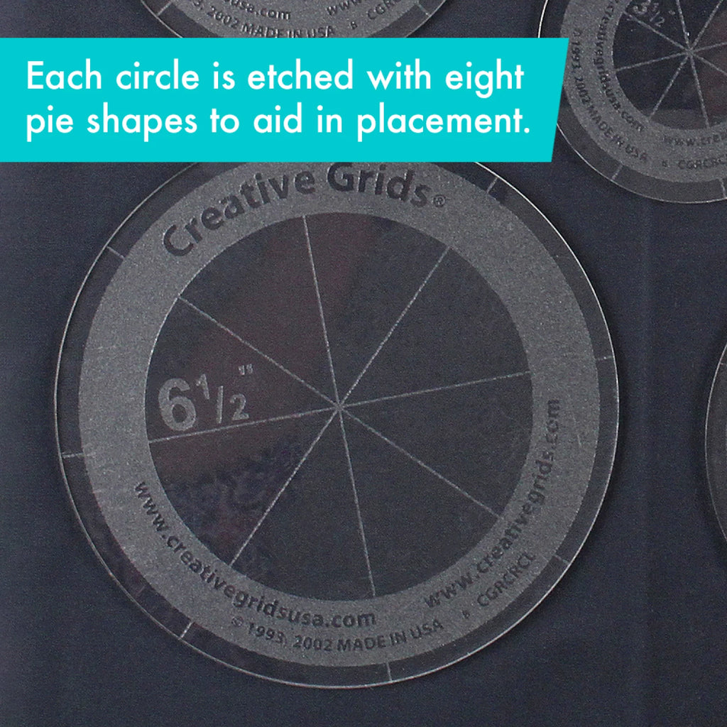 Creative Grids® Quilt Ruler Circles Set of 5