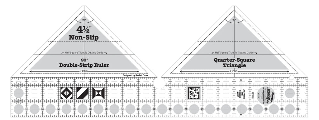 Creative Grids® Quilt Ruler 90 Degree Double-Strip