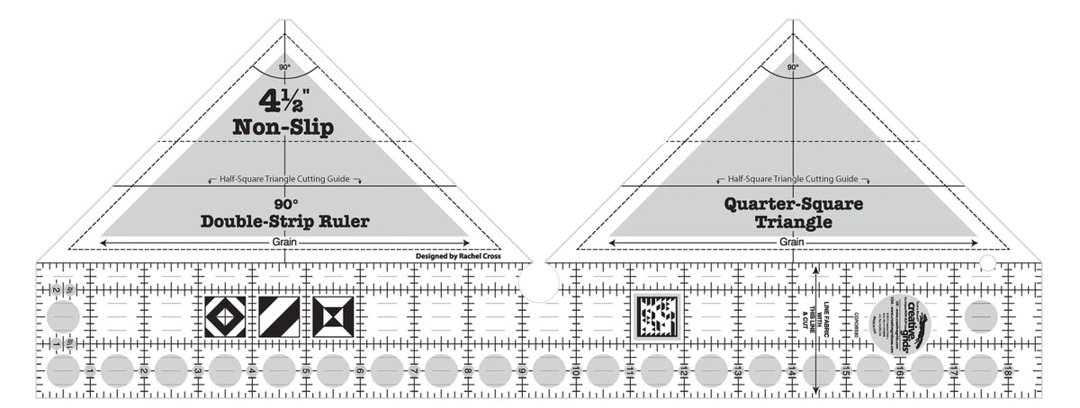 Creative Grids® Quilt Ruler 90 Degree Double-Strip