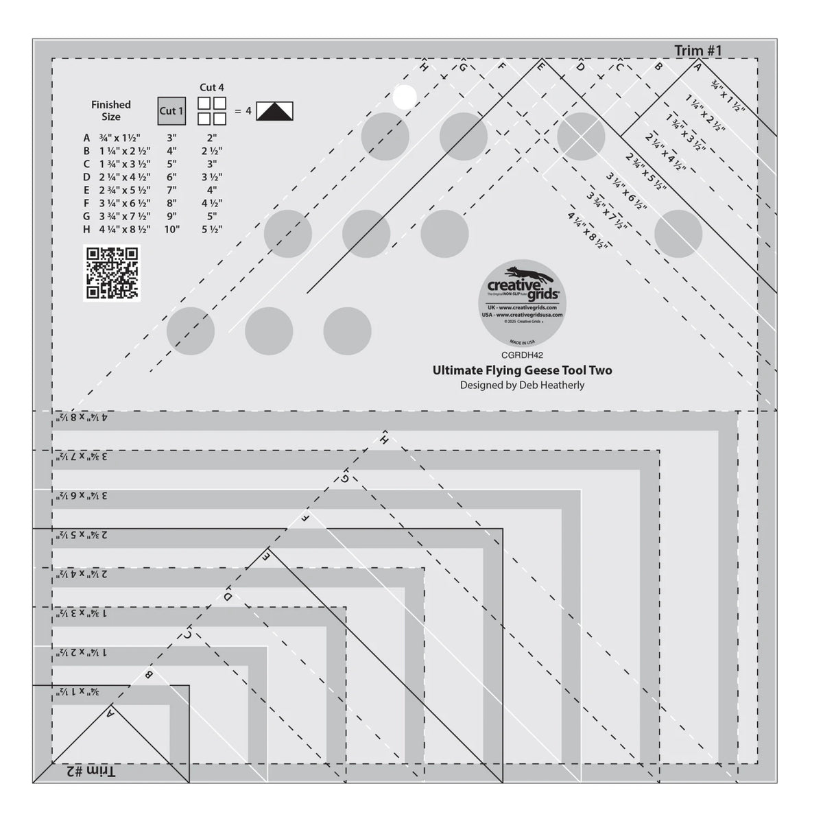 Creative Grids® Ultimate Flying Geese Tool Two
