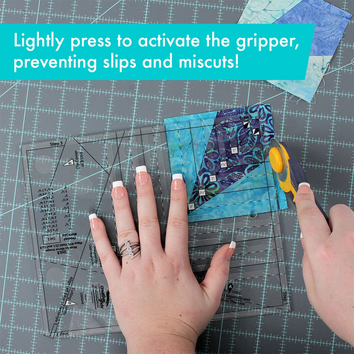 Creative Grids® Quilt Ruler Kitty Cornered