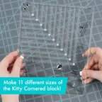 Creative Grids® Quilt Ruler Kitty Cornered