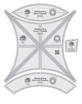 Creative Grids® Quilt Ruler Double Wedding Ring Template Set