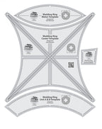 Creative Grids® Quilt Ruler Double Wedding Ring Template Set