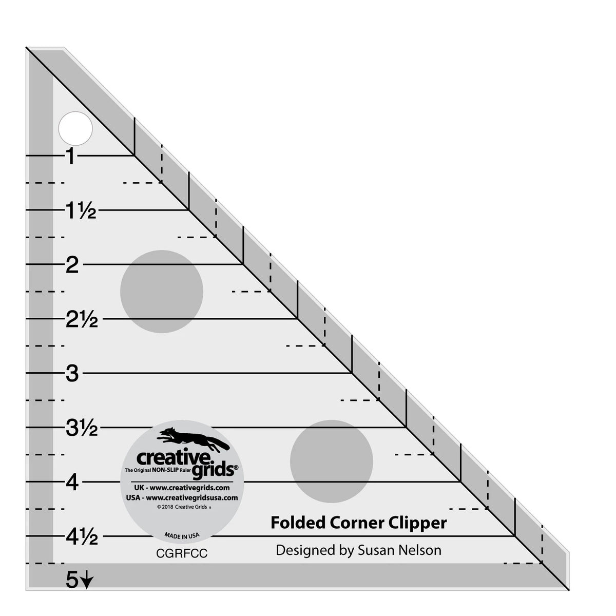 Creative Grids® Quilt Ruler Folded Corner Clipper Tool