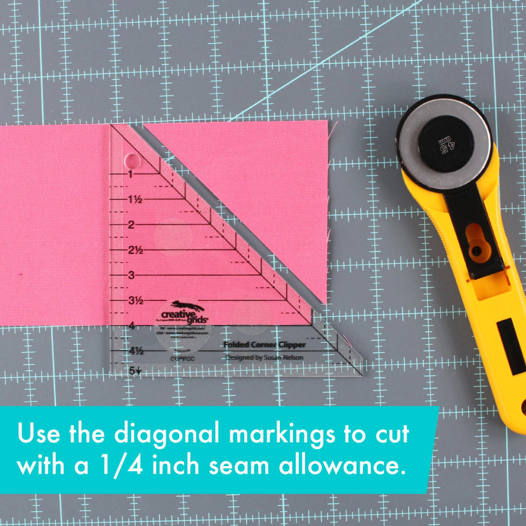Creative Grids® Quilt Ruler Folded Corner Clipper Tool