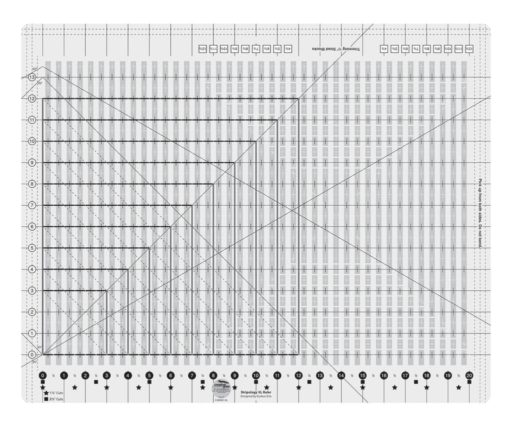 Creative Grids® Quilt Ruler Stripology® XL
