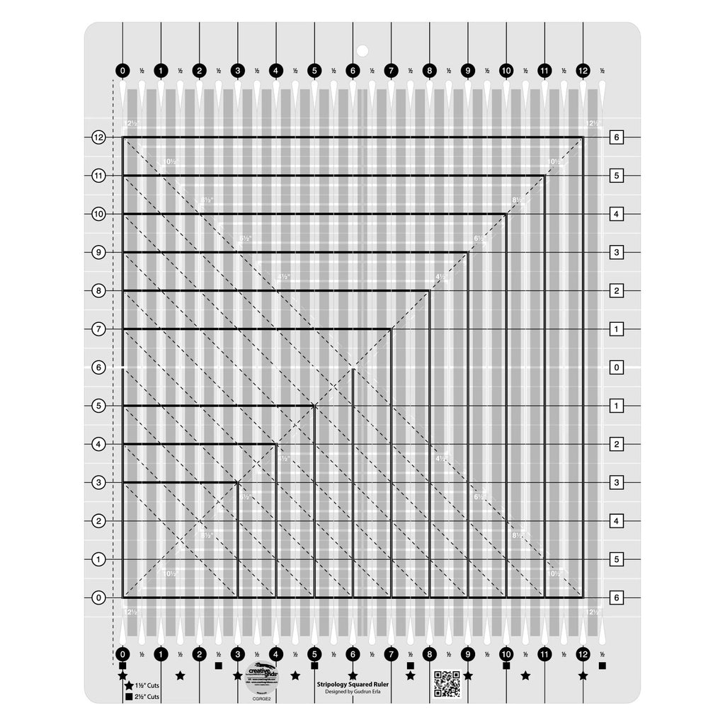 Creative Grids® Quilt Ruler Stripology® Squared