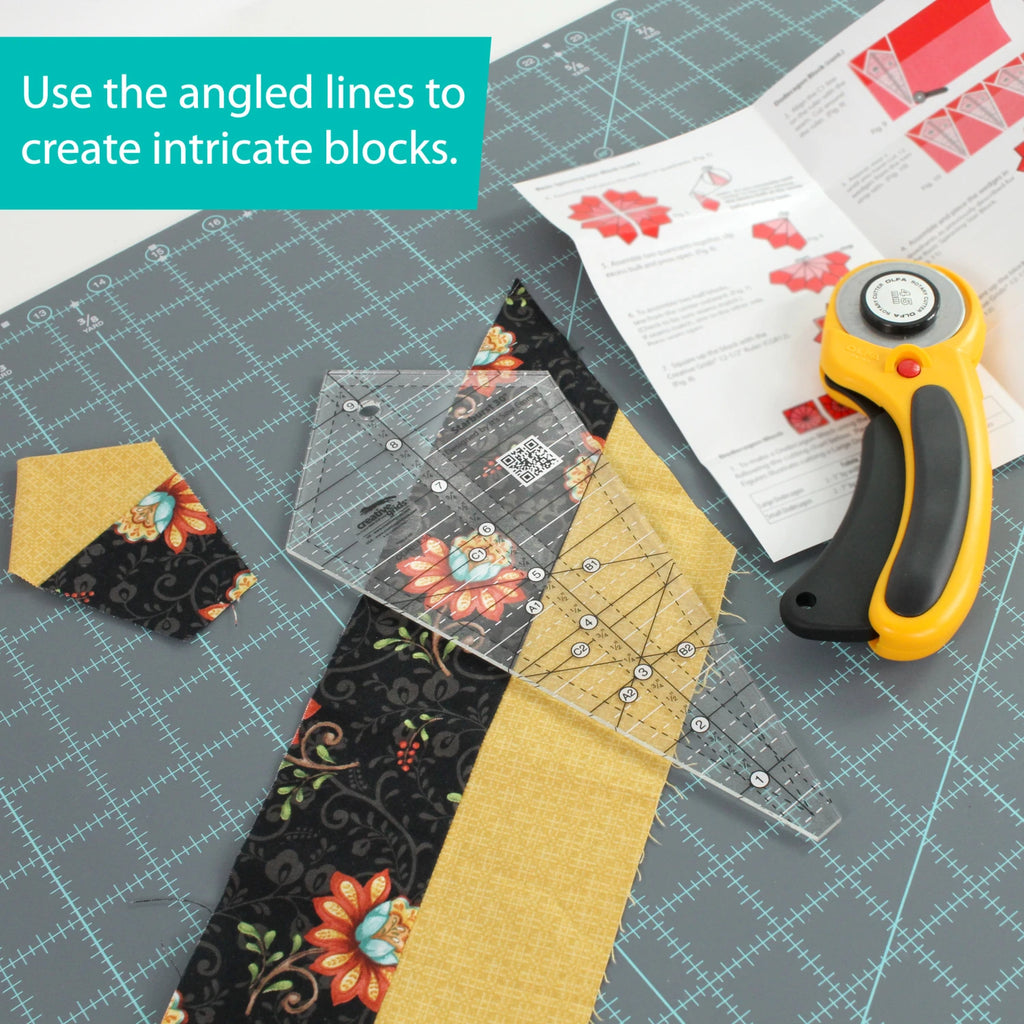 Creative Grids® Quilt Ruler Starburst 30 Degree Triangle 9-1/2in
