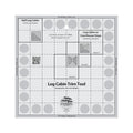 Creative Grids® Quilt Ruler Log Cabin Trim Tool for 8in Finished Blocks