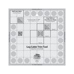 Creative Grids® Quilt Ruler Log Cabin Trim Tool for 8in Finished Blocks