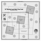 Creative Grids® Quilt Ruler 10in Wonky Log Cabin Trim Tool