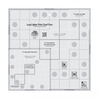 Creative Grids® Quilt Ruler Log Cabin Trim Tool Two 6in & 12in Blocks