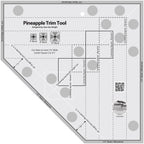Creative Grids® Quilt Ruler Pineapple Trim Tool for 6, 8 or 10in Finished Blocks