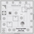 Creative Grids® Quilt Ruler Curvy Log Cabin Trim Tool 8in Finished Blocks