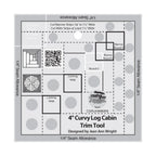 Creative Grids® Quilt Ruler 4in Curvy Log Cabin Trim Tool