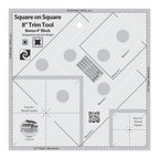Creative Grids® Square on Square Trim Tool 4in or 8in Finished Blocks Quilt Ruler