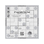 Creative Grids® Quilt Ruler 6in Log Cabin Trim Tool
