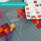 Creative Grids® Quilt Ruler Straight Out Of Line 6in x 10in