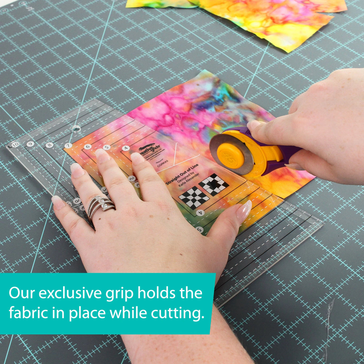 Creative Grids® Quilt Ruler Straight Out Of Line 6in x 10in