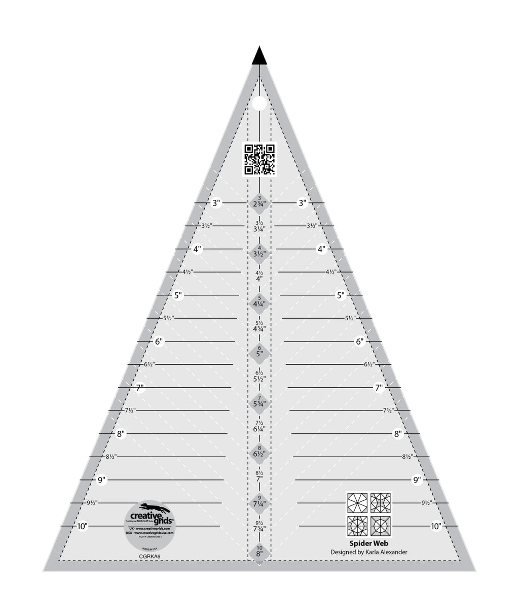 Creative Grids® Quilt Ruler Spider Web