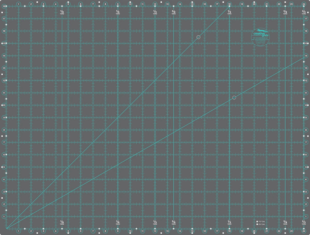 Creative Grids Self-Healing Double Sided Rotary Cutting Mat 18in x 24in