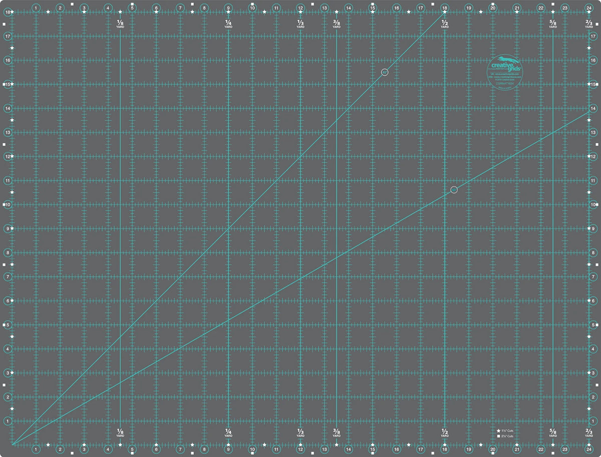 Creative Grids Self-Healing Double Sided Rotary Cutting Mat 18in x 24in